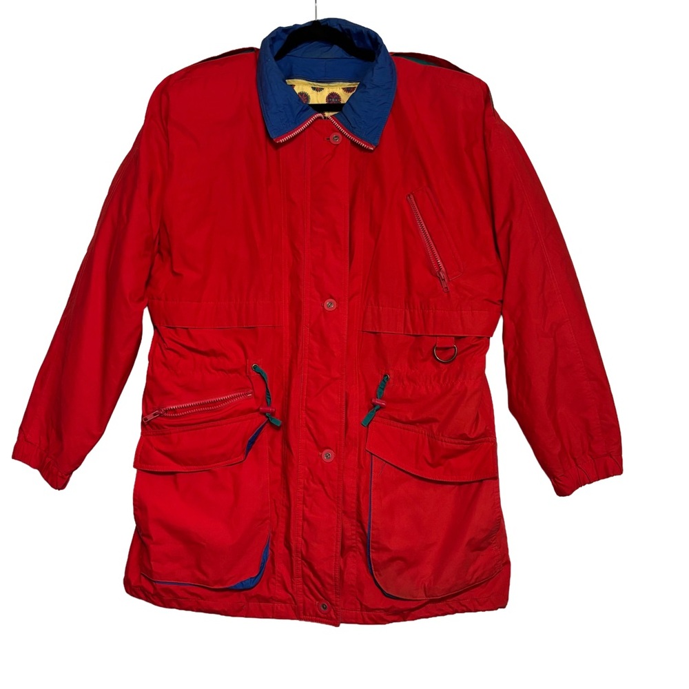 Vintage London Fog- Womens Colorblock Puffer Jacket
